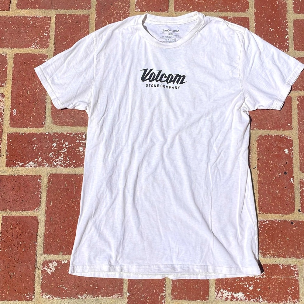 Volcom white T-shirt, size medium
